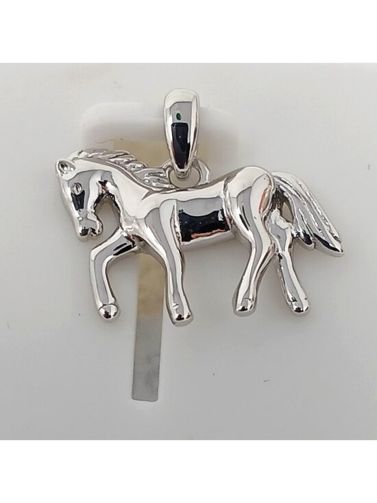 DM Jewelry - 925 Sterling Silver Foal Horse Pendant  1/2 Inch Long w/ Bale #J11-f
